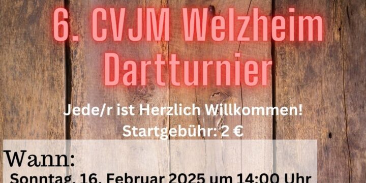 6. CVJM Welzheim Dartturnier